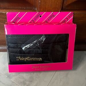 Juicy couture    ID wallet & card holder / key chain    black    Vegan leather